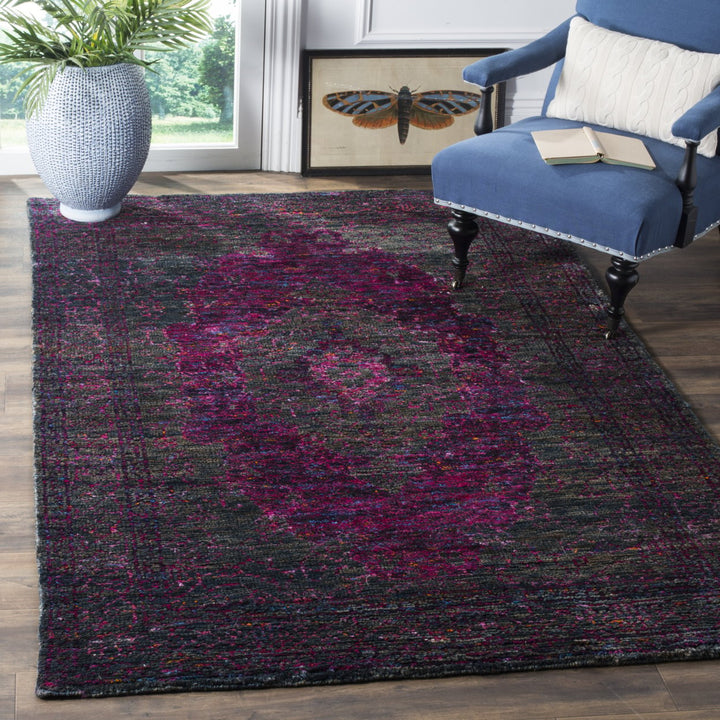 SAFAVIEH Tangier TGR601A Slate Blue / Fuchsia Rug Image 1