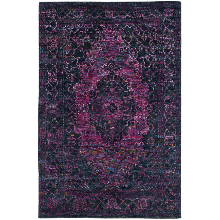 SAFAVIEH Tangier TGR601A Slate Blue / Fuchsia Rug Image 2