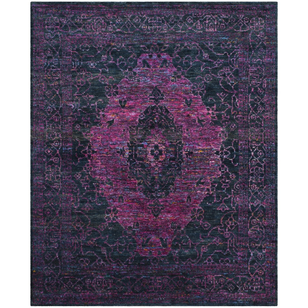 SAFAVIEH Tangier TGR601A Slate Blue / Fuchsia Rug Image 1