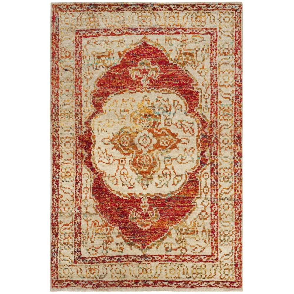 SAFAVIEH Tangier TGR603A Red Orange / Beige Rug Image 2