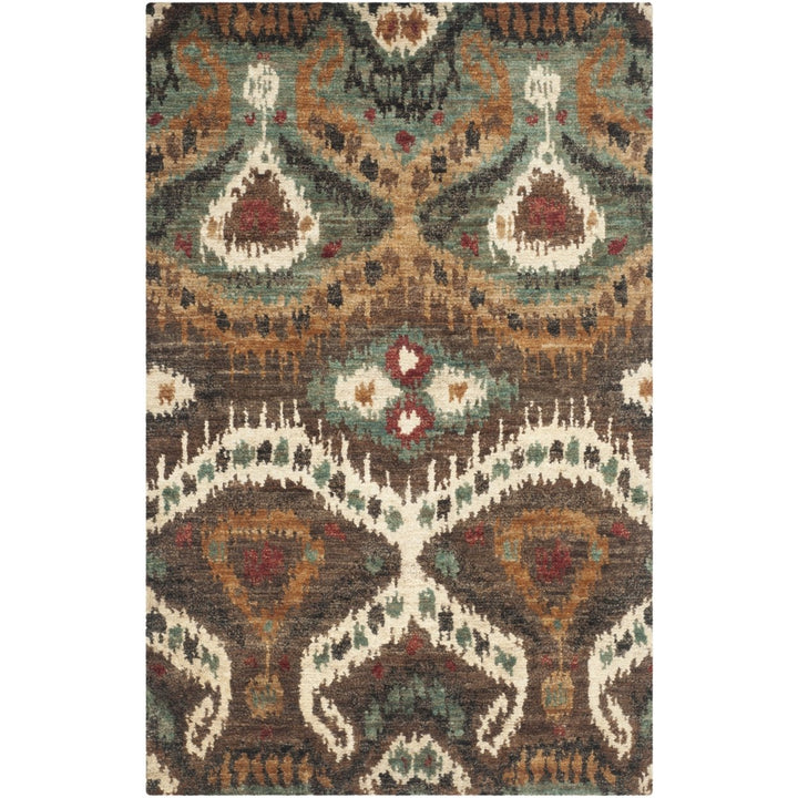 SAFAVIEH Tangier Collection TGR521A White / Multi Rug Image 4