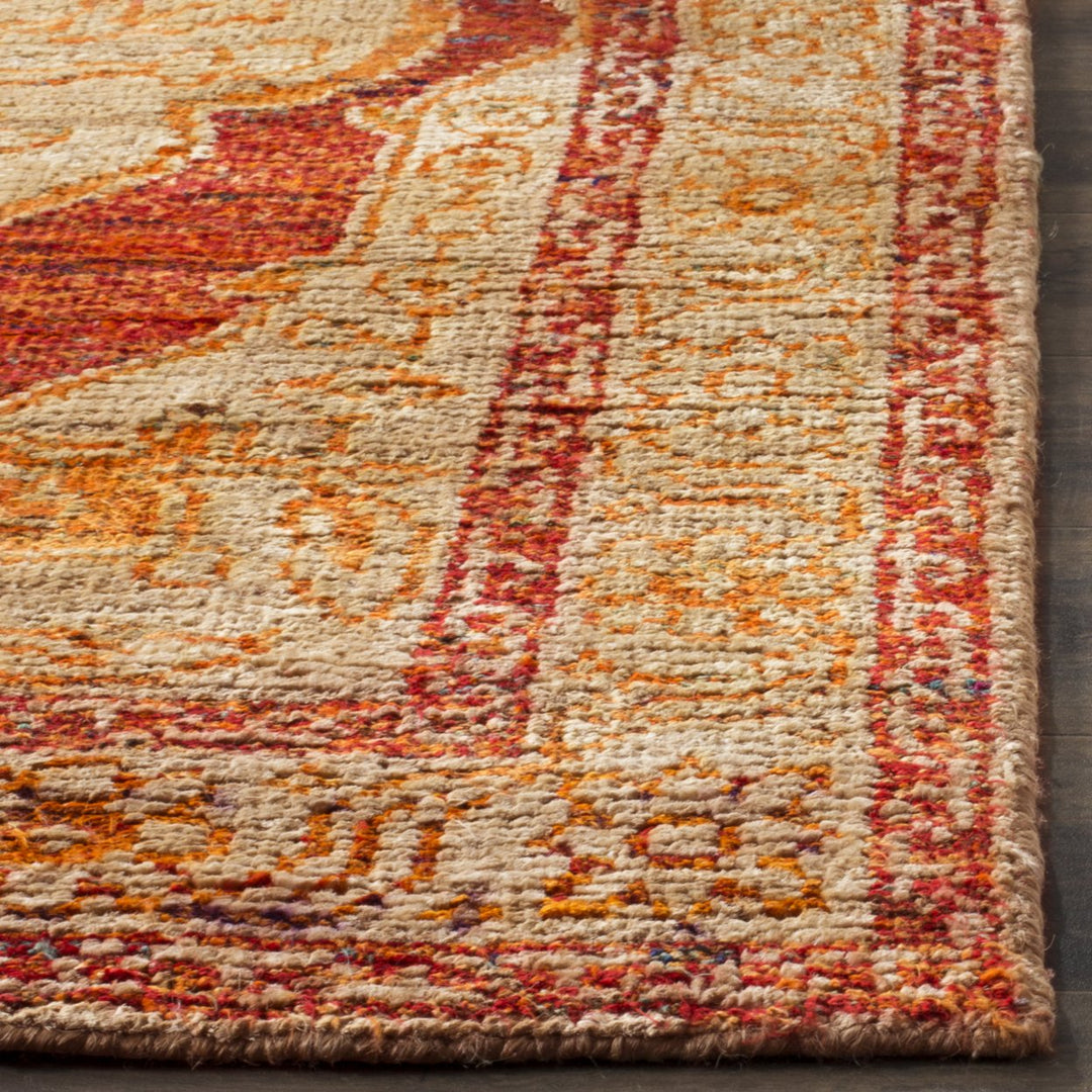 SAFAVIEH Tangier TGR603A Red Orange / Beige Rug Image 3