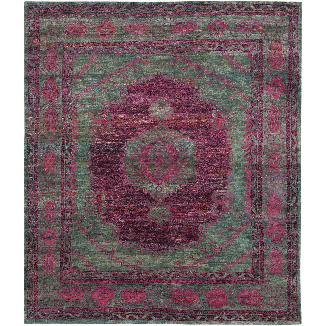 SAFAVIEH Tangier TGR605A Slate Blue / Fuchsia Rug Image 1