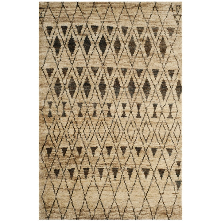 SAFAVIEH Tangier TGR648A Handmade Ivory / Black Rug Image 4