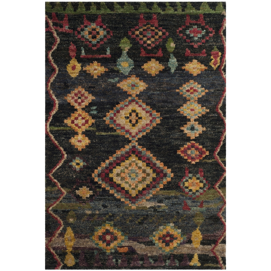 SAFAVIEH Tangier Collection TGR652B Hand-knotted Black Rug Image 2