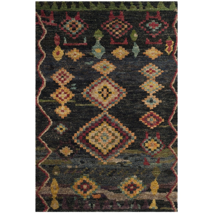 SAFAVIEH Tangier Collection TGR652B Hand-knotted Black Rug Image 1