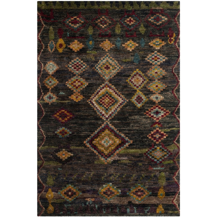 SAFAVIEH Tangier Collection TGR652B Hand-knotted Black Rug Image 1