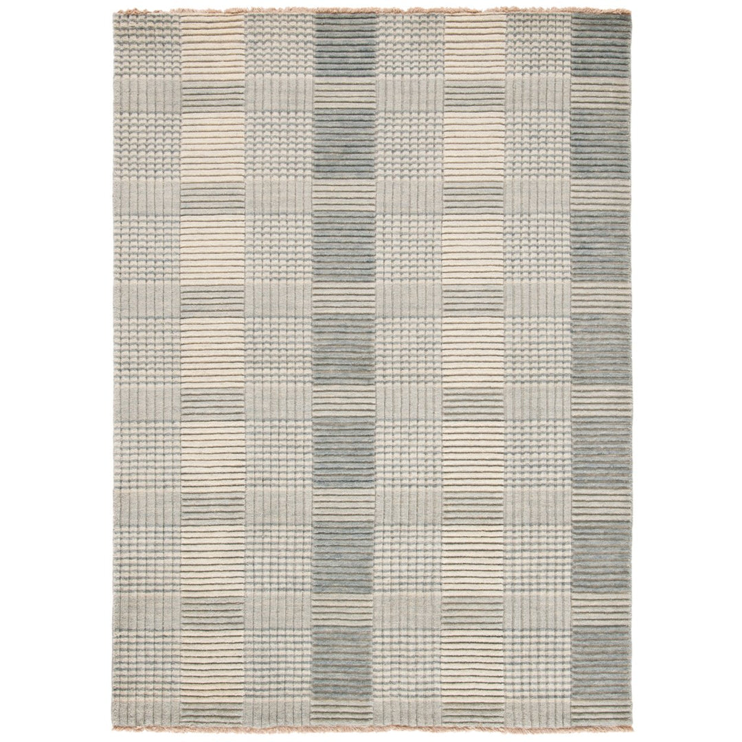 SAFAVIEH Tibetan Collection TIB332B Handmade Grey Rug Image 1