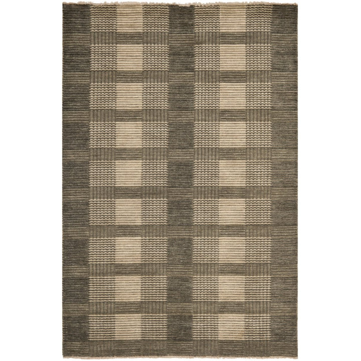 SAFAVIEH Tibetan Collection TIB332D Handmade Charcoal Rug Image 3