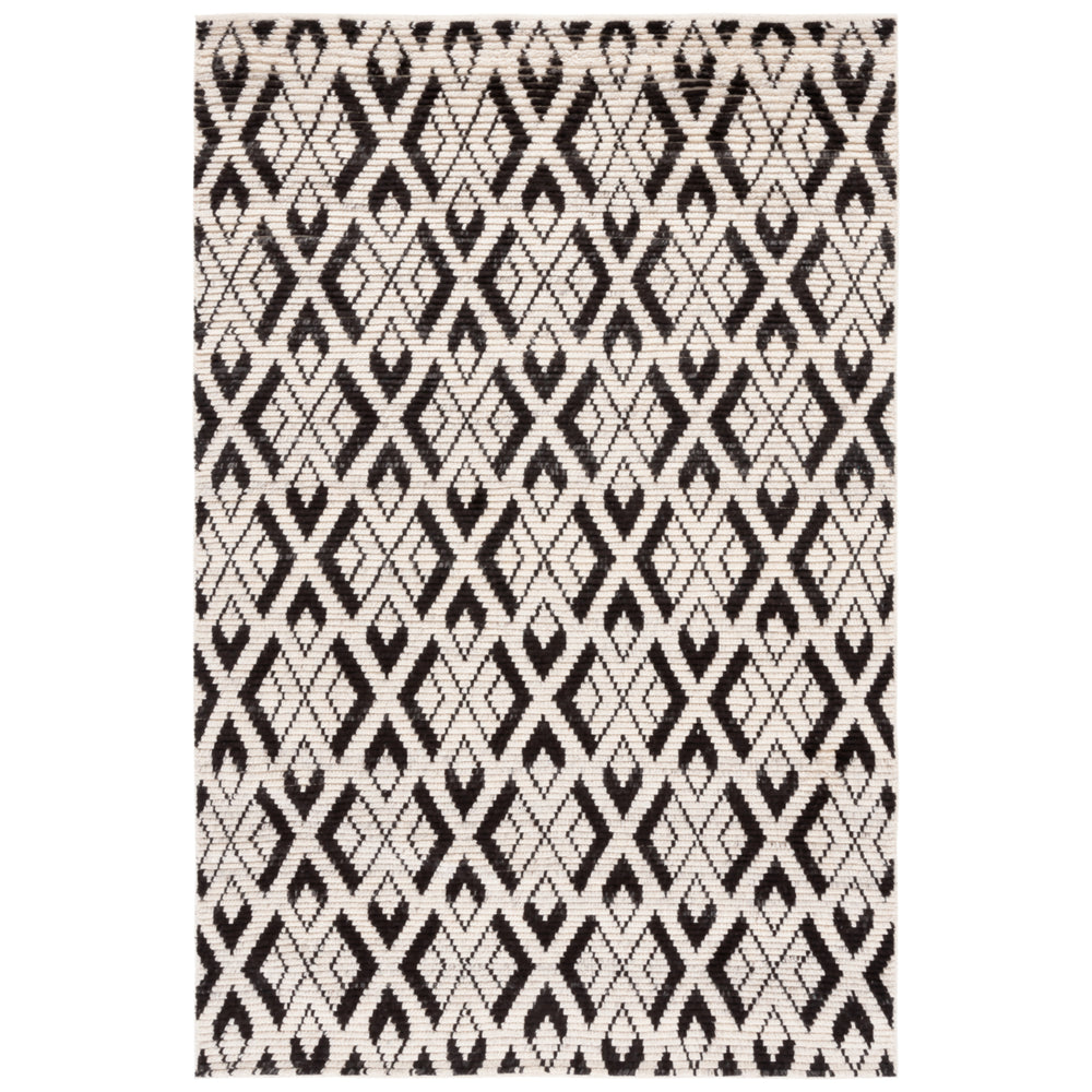 SAFAVIEH Tibetan TIB606A Hand-knotted Ivory / Black Rug Image 2