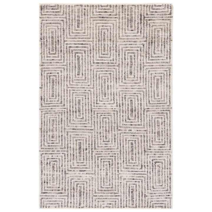 SAFAVIEH Tibetan TIB609A Hand-knotted Ivory / Grey Rug Image 1