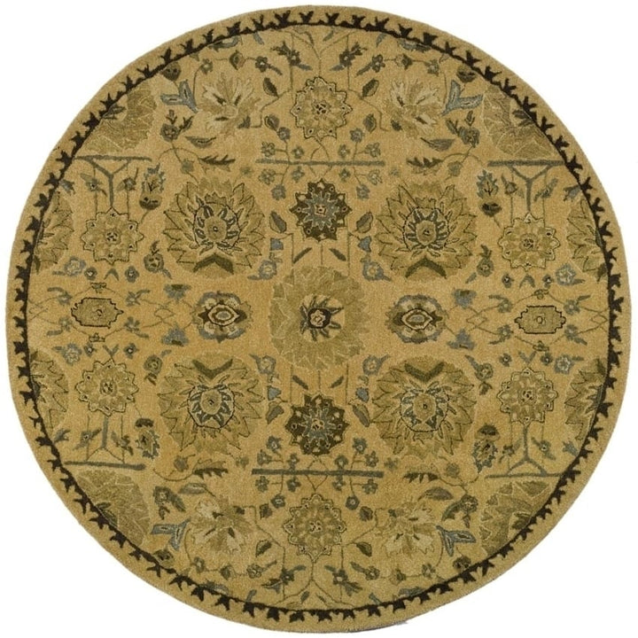 SAFAVIEH Taj Mahal TJM113C Handmade Taupe / Multi Rug Image 1