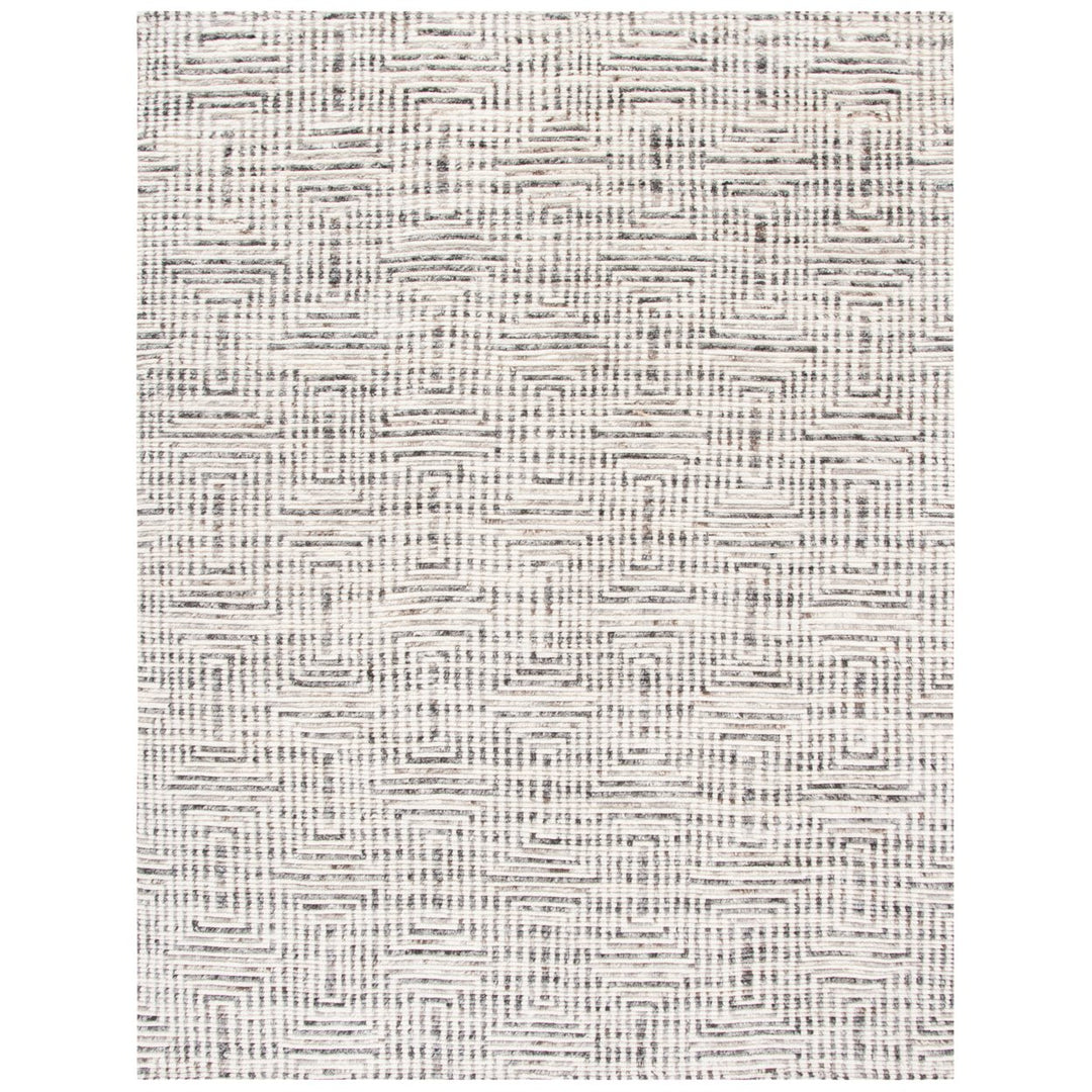 SAFAVIEH Tibetan TIB609A Hand-knotted Ivory / Grey Rug Image 1