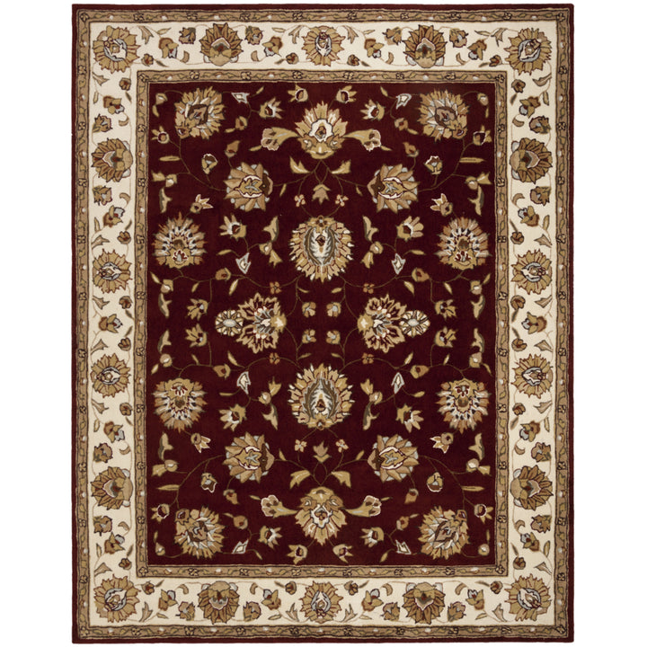 SAFAVIEH Total Performance TLP416C Burgundy / Ivory Rug Image 1