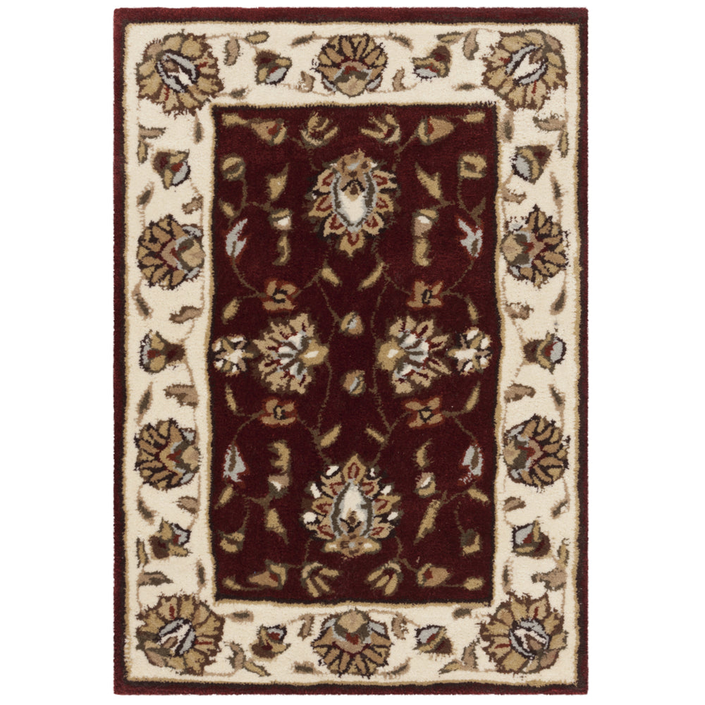 SAFAVIEH Total Performance TLP416C Burgundy / Ivory Rug Image 2