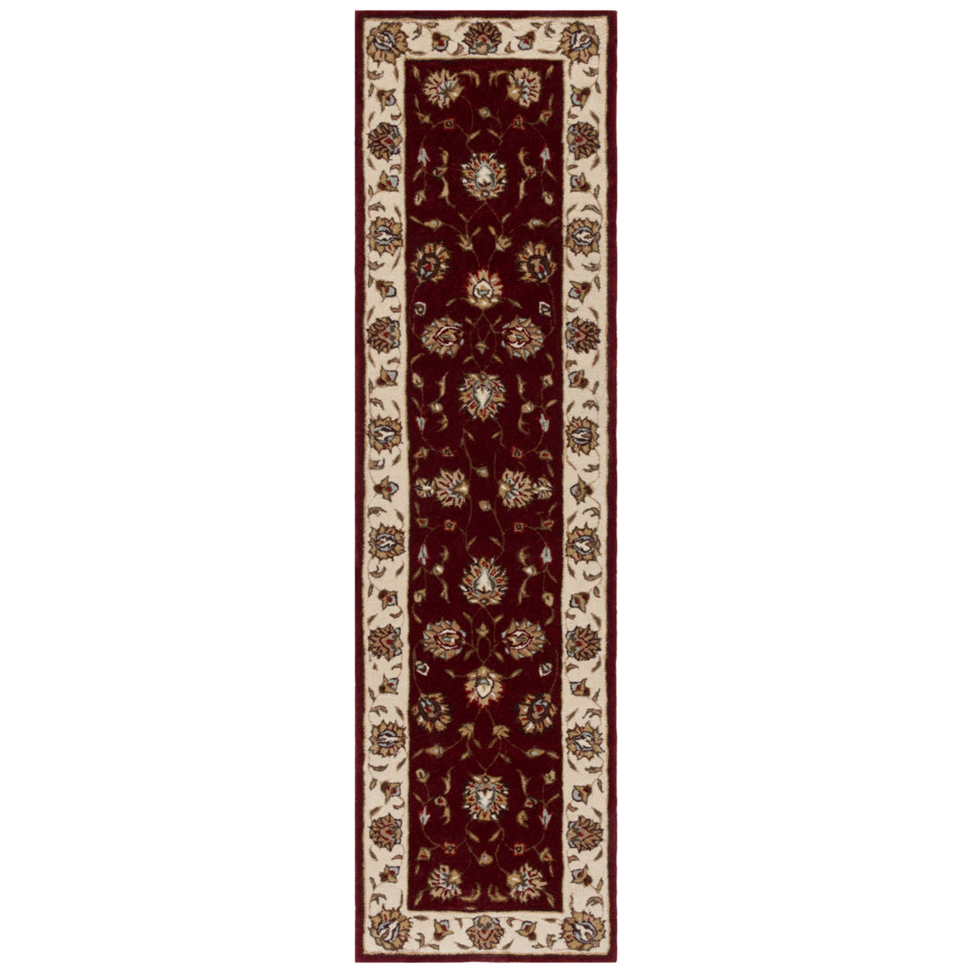 SAFAVIEH Total Performance TLP416C Burgundy / Ivory Rug Image 3