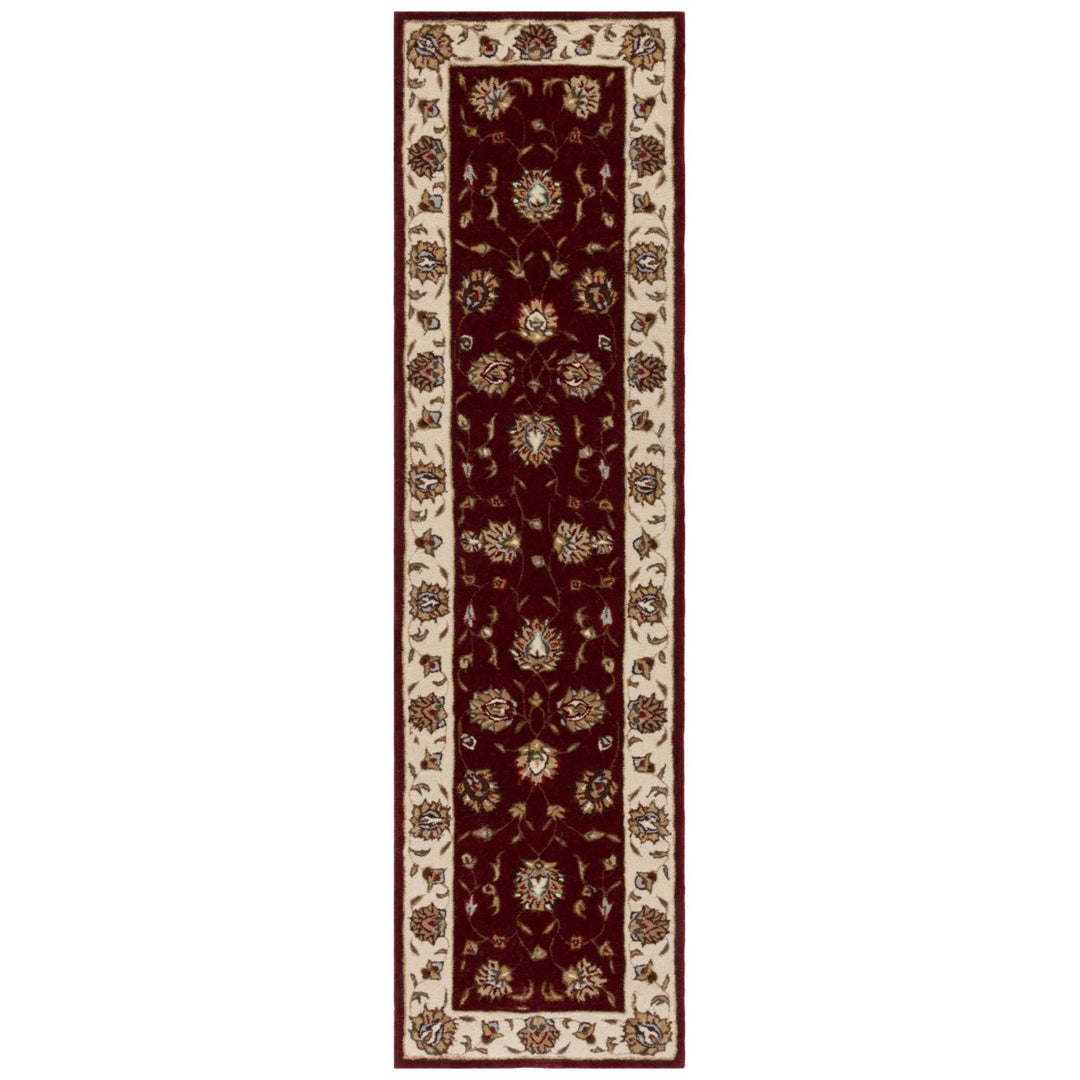 SAFAVIEH Total Performance TLP416C Burgundy / Ivory Rug Image 1