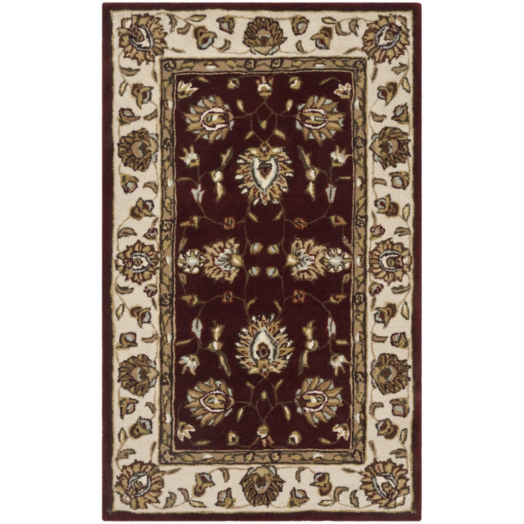 SAFAVIEH Total Performance TLP416C Burgundy / Ivory Rug Image 1