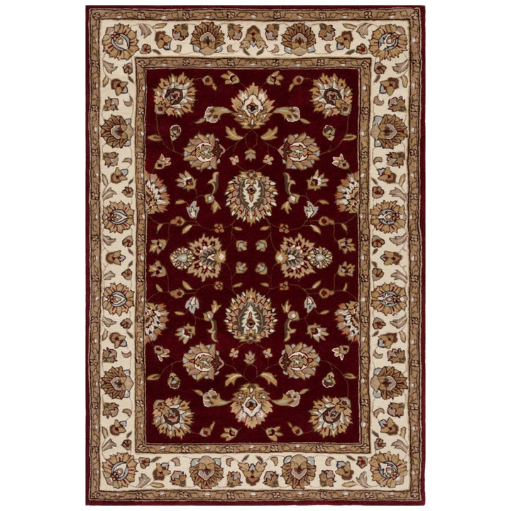 SAFAVIEH Total Performance TLP416C Burgundy / Ivory Rug Image 1