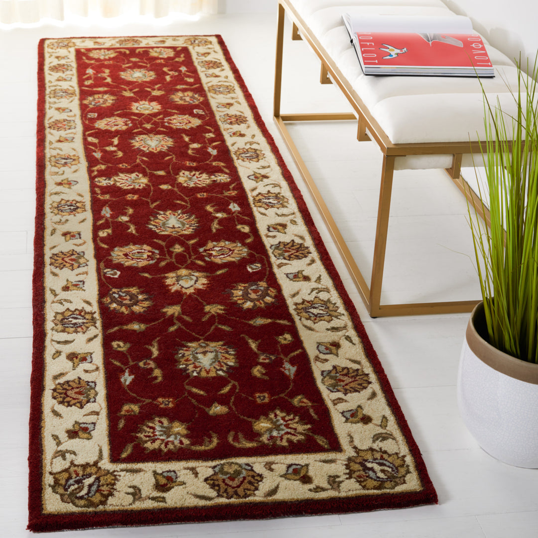 SAFAVIEH Total Performance TLP416C Burgundy / Ivory Rug Image 9