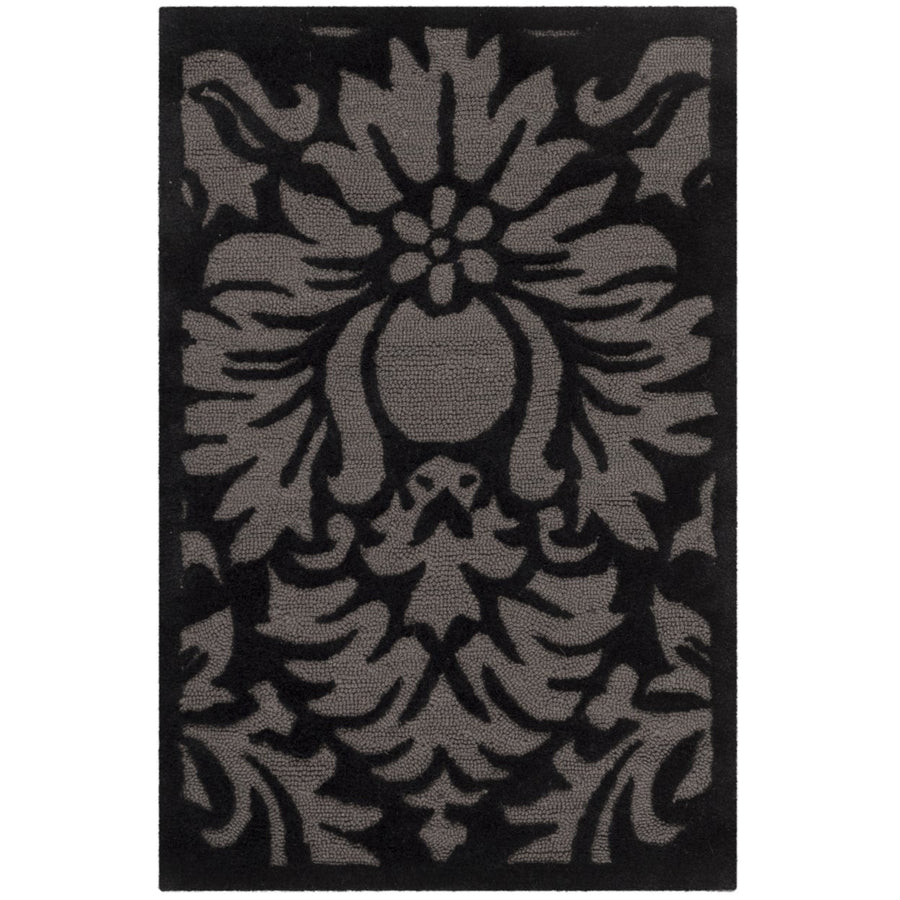 SAFAVIEH Total Performance TLP714G Hand-hooked Black Rug Image 1