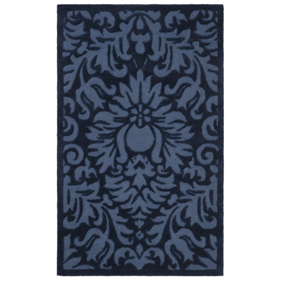 SAFAVIEH Total Performance TLP714I Hand-hooked Navy Rug Image 1