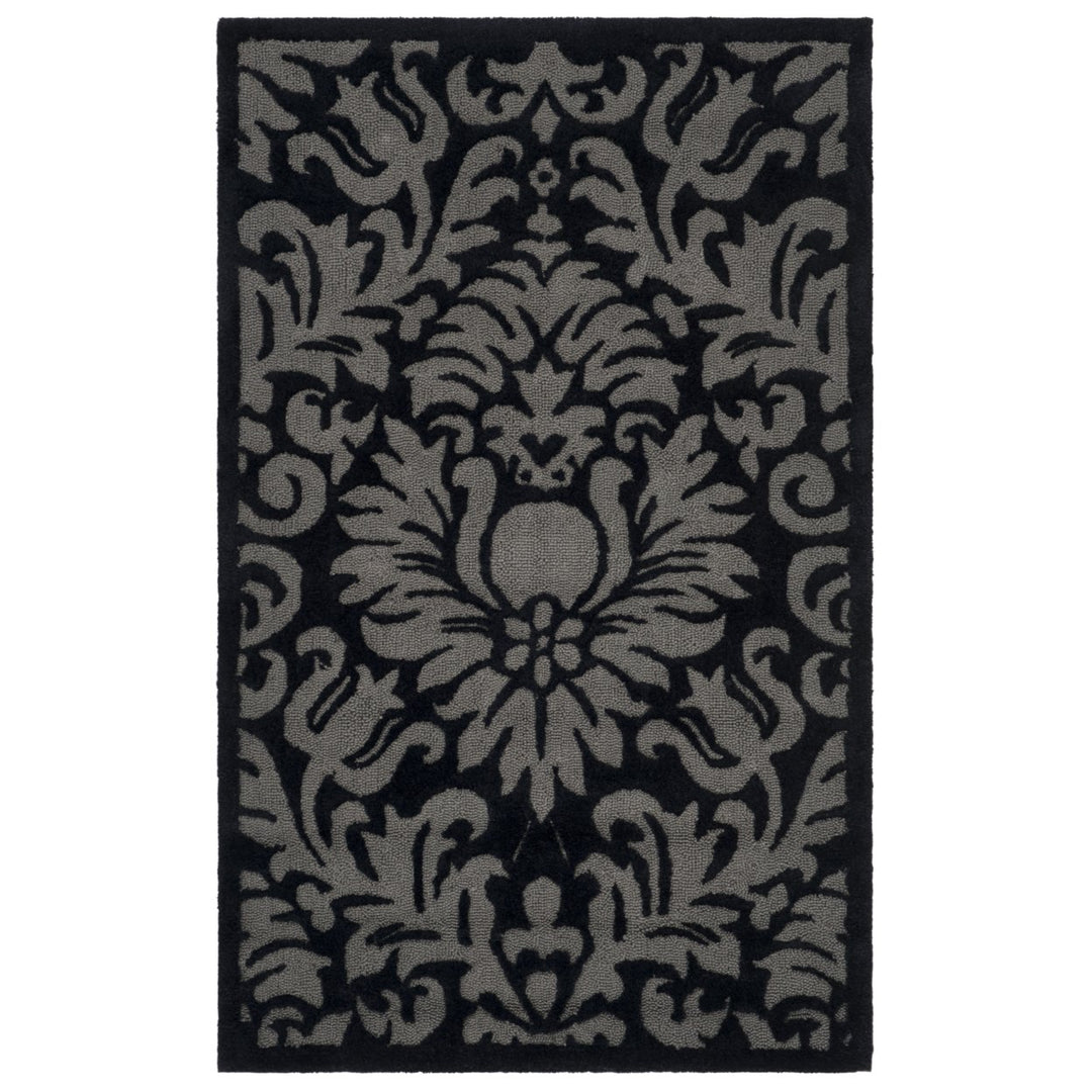 SAFAVIEH Total Performance TLP714G Hand-hooked Black Rug Image 1