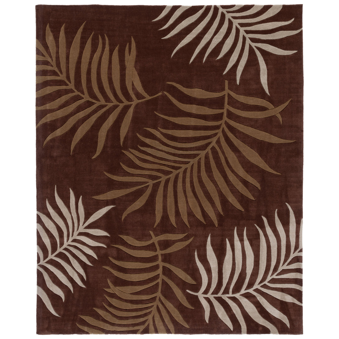 SAFAVIEH Total Performance TLP740C Hand-hooked Mocha Rug Image 1