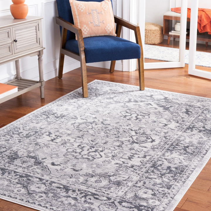 SAFAVIEH Toscana Collection TOS654A Ivory / Grey Rug Image 1