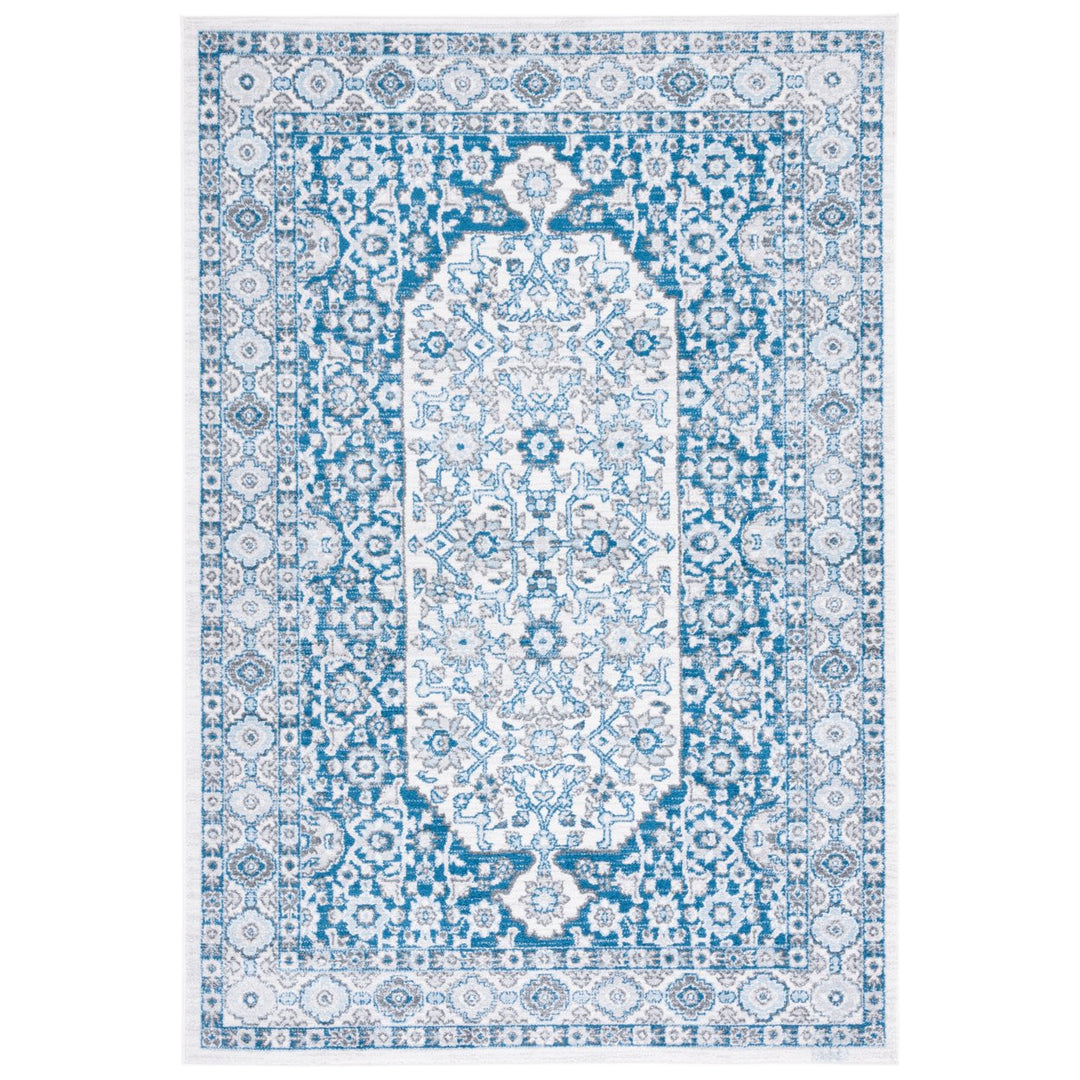 SAFAVIEH Toscana Collection TOS652B Ivory / Navy Rug Image 1