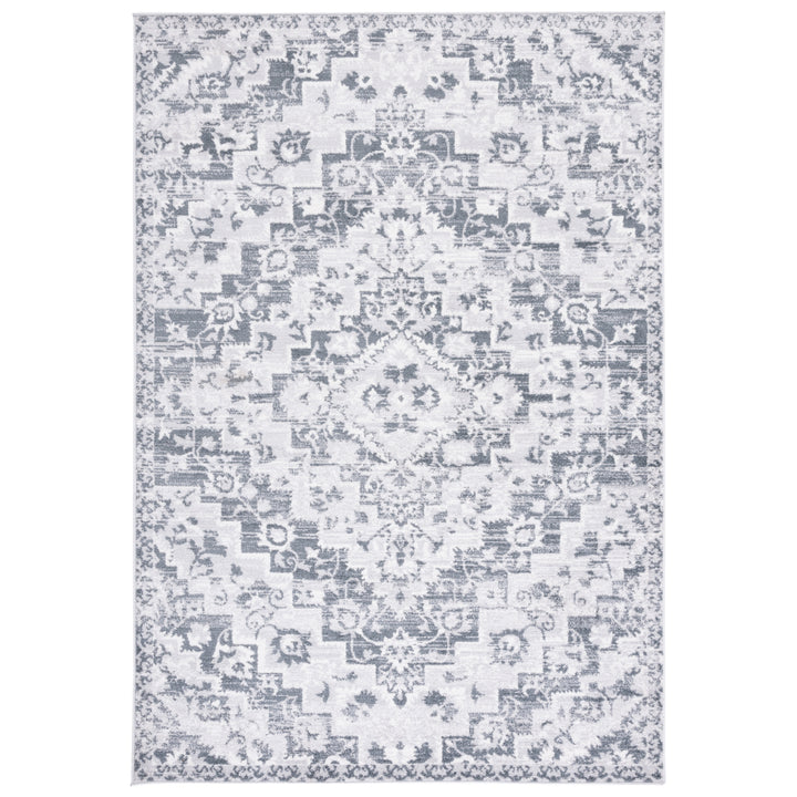 SAFAVIEH Toscana Collection TOS650F Grey / Ivory Rug Image 2