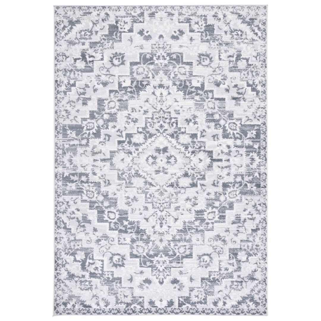 SAFAVIEH Toscana Collection TOS650F Grey / Ivory Rug Image 1