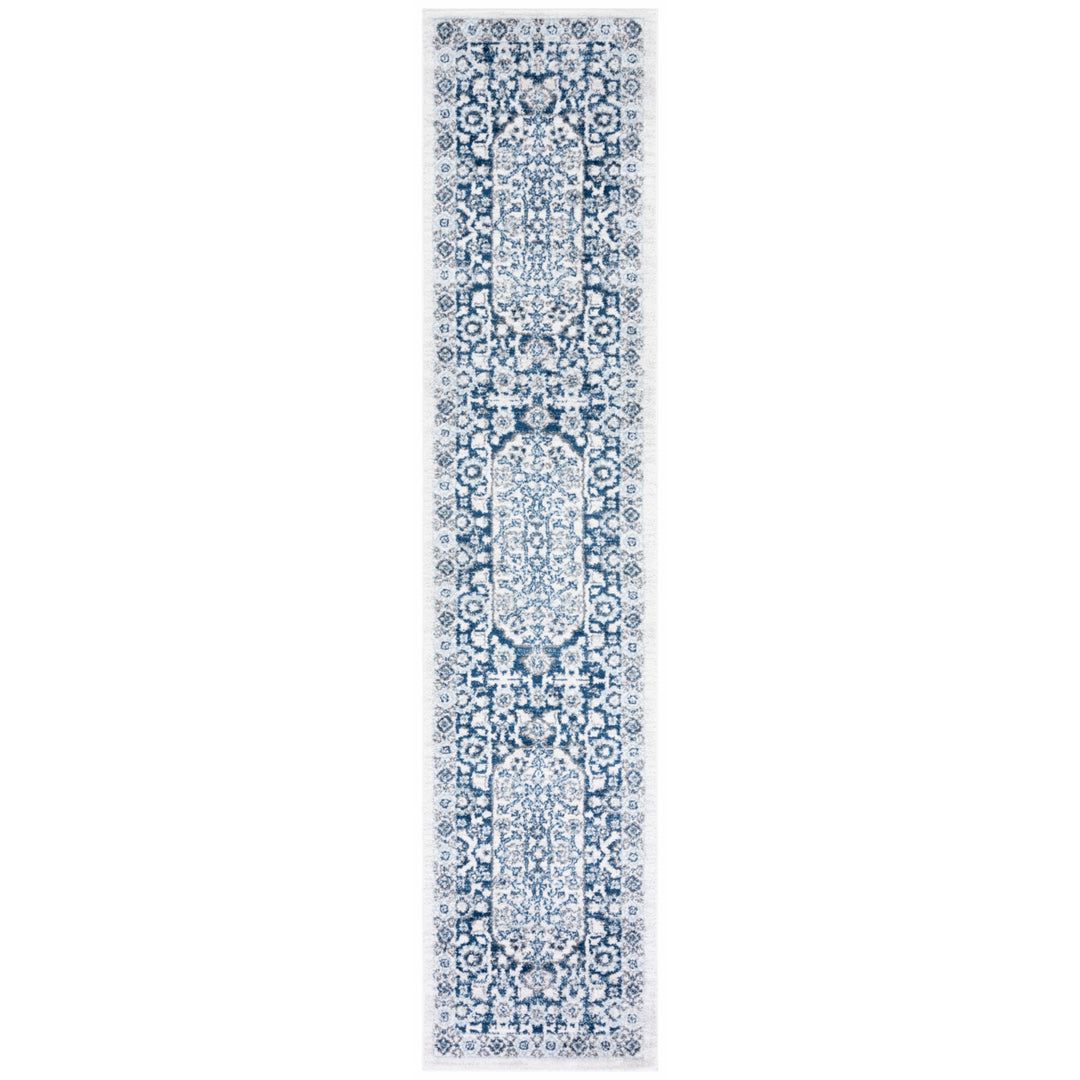 SAFAVIEH Toscana Collection TOS652B Ivory / Navy Rug Image 4