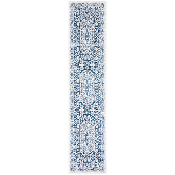 SAFAVIEH Toscana Collection TOS652B Ivory / Navy Rug Image 4