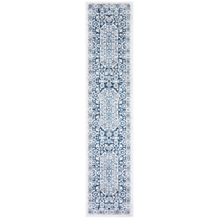 SAFAVIEH Toscana Collection TOS652B Ivory / Navy Rug Image 1