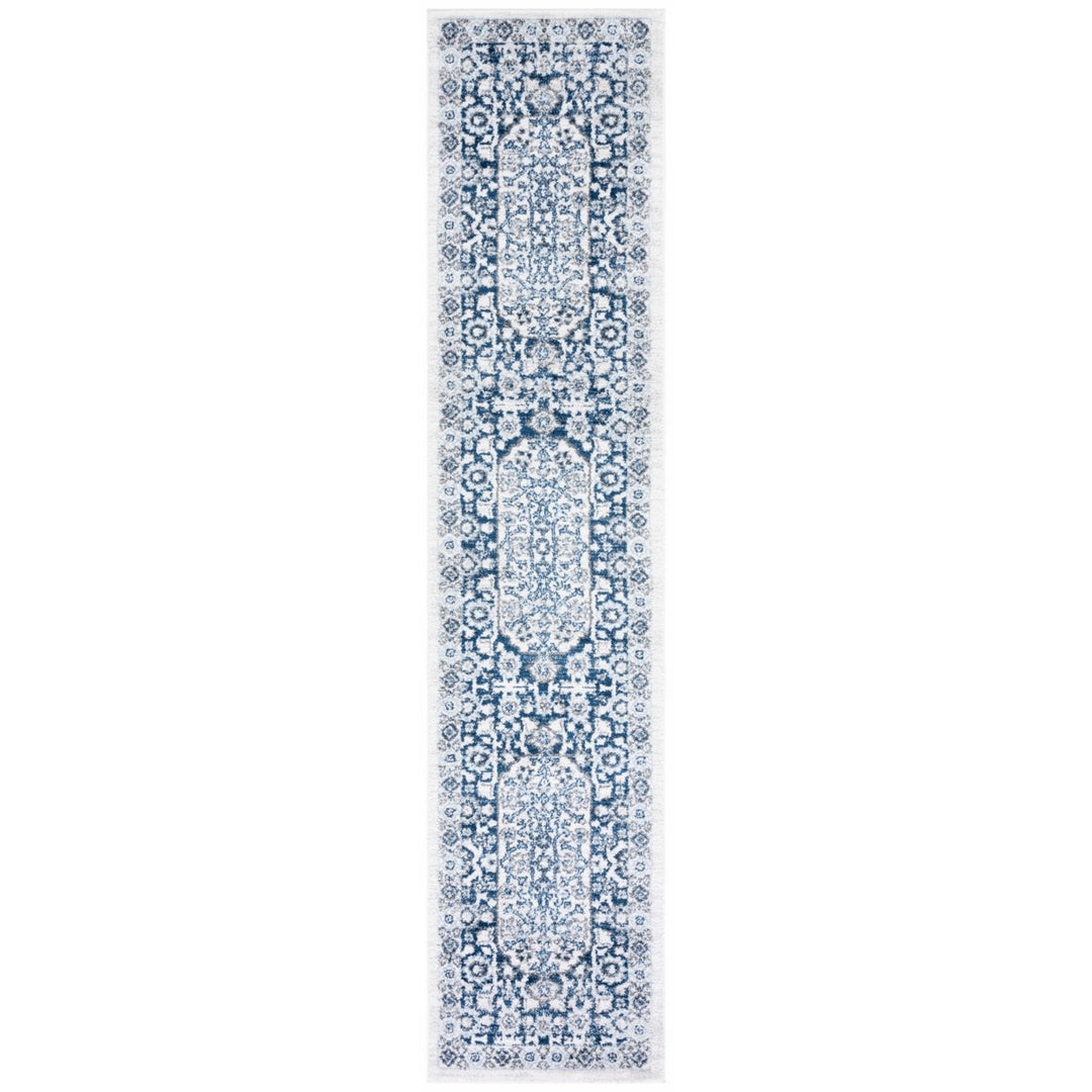 SAFAVIEH Toscana Collection TOS652B Ivory / Navy Rug Image 1