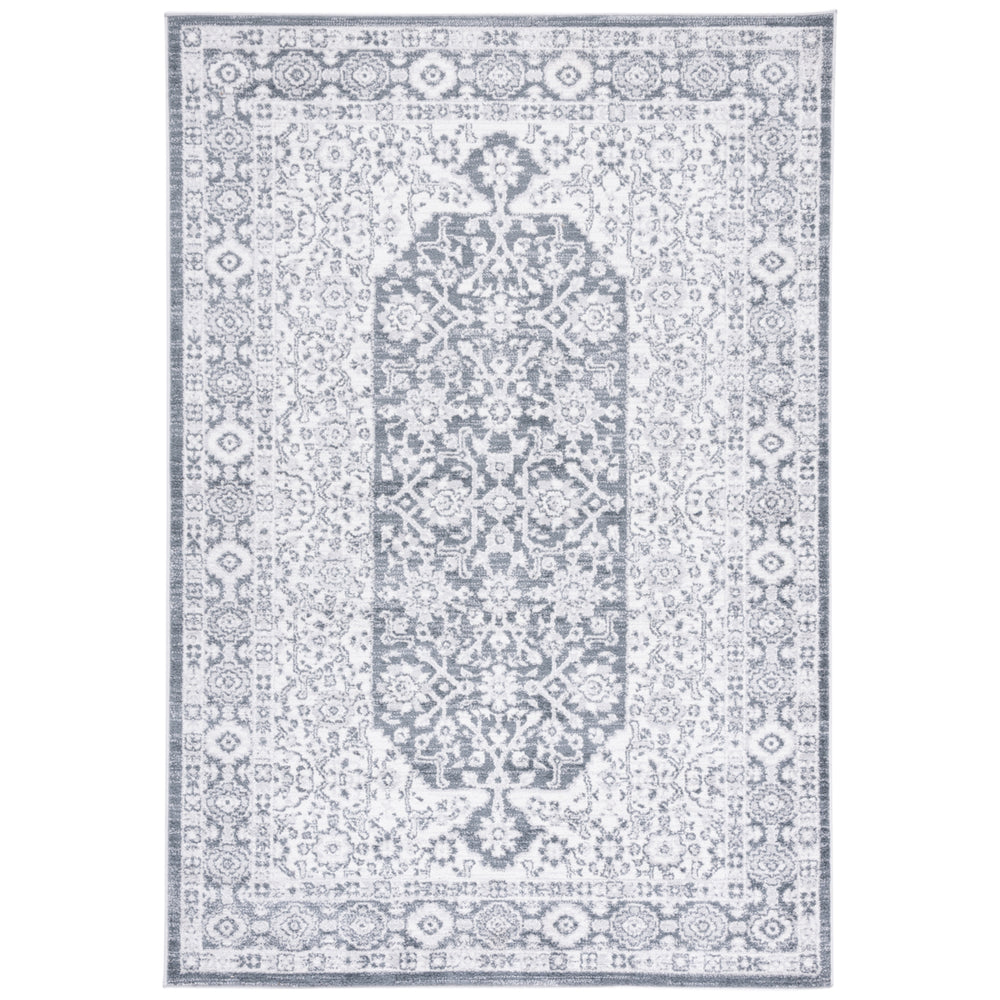 SAFAVIEH Toscana Collection TOS652A Ivory / Dark Grey Rug Image 2