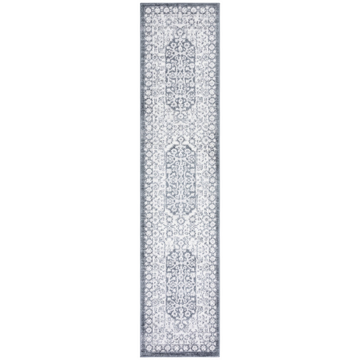 SAFAVIEH Toscana Collection TOS652A Ivory / Dark Grey Rug Image 4