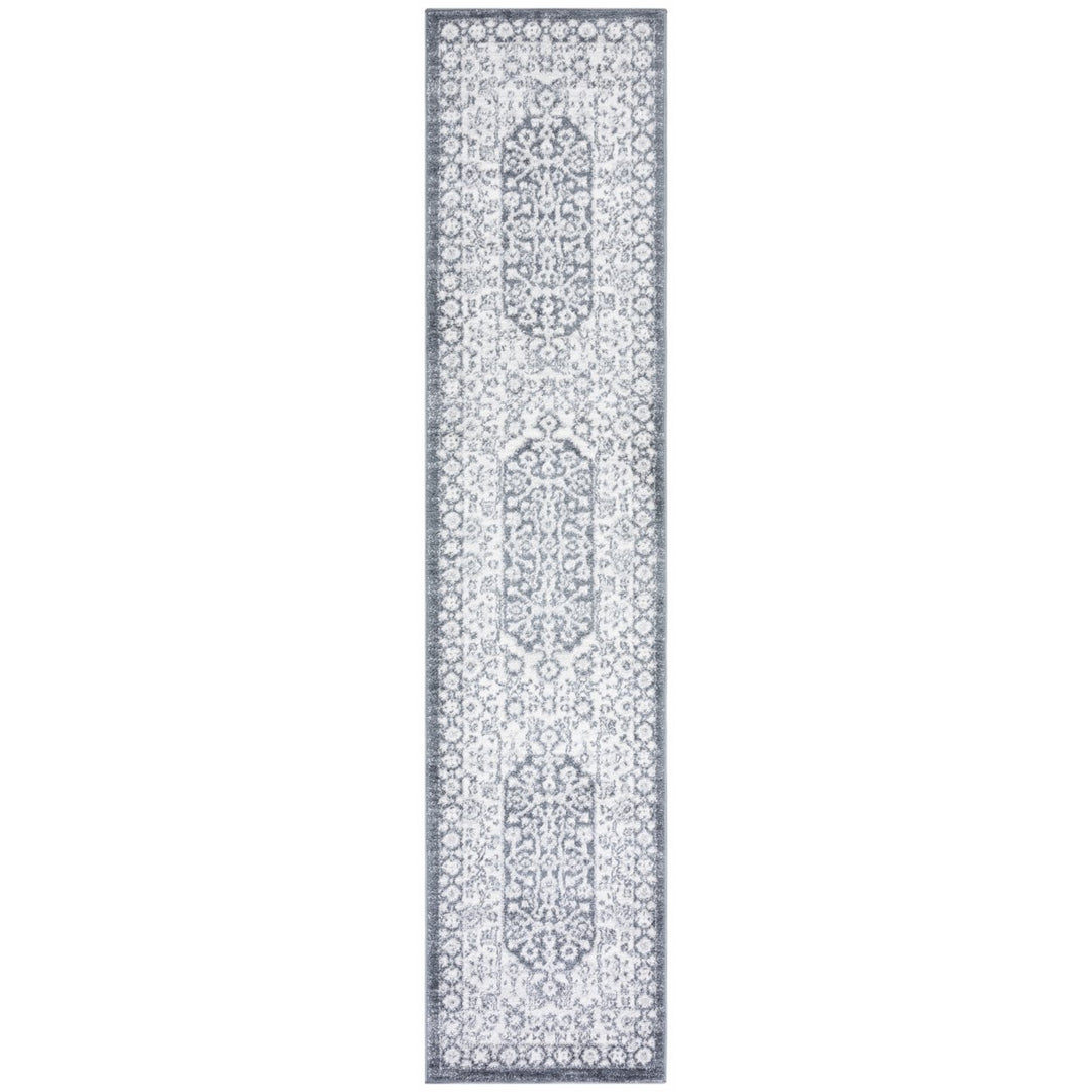 SAFAVIEH Toscana Collection TOS652A Ivory / Dark Grey Rug Image 1