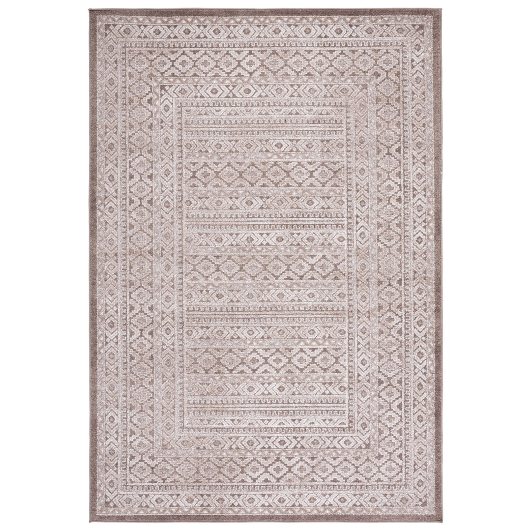 SAFAVIEH Toscana Collection TOS658A Ivory / Brown Rug Image 1