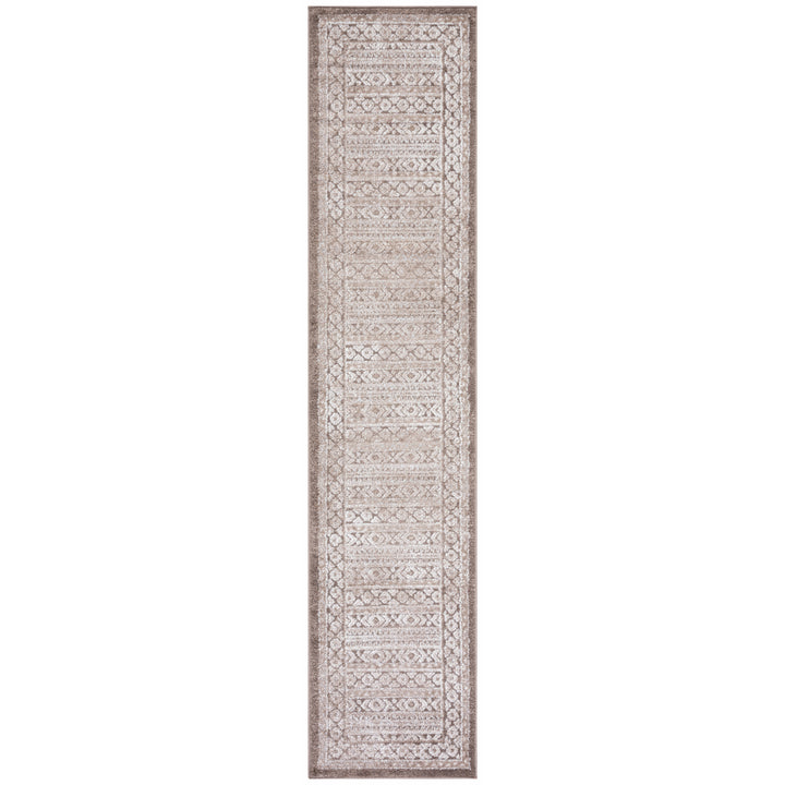 SAFAVIEH Toscana Collection TOS658A Ivory / Brown Rug Image 4