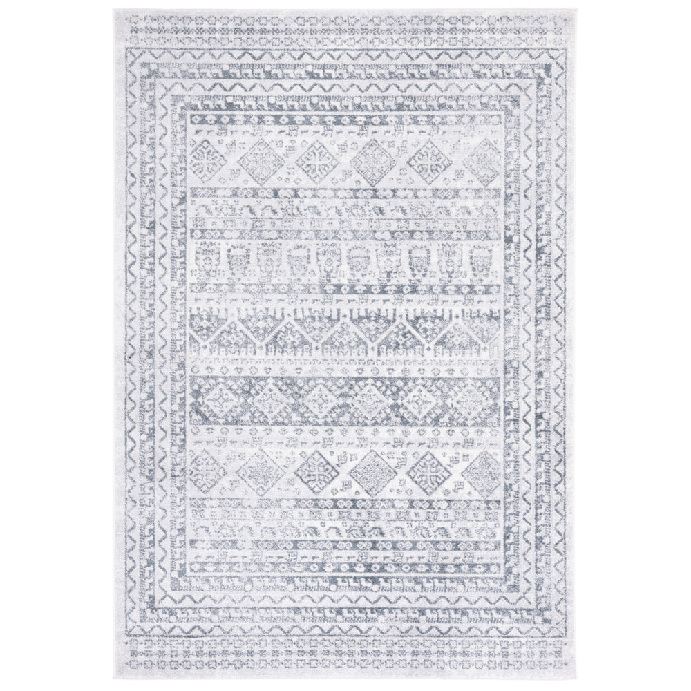 SAFAVIEH Toscana Collection TOS662F Grey / Ivory Rug Image 2