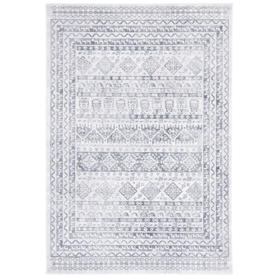 SAFAVIEH Toscana Collection TOS662F Grey / Ivory Rug Image 1