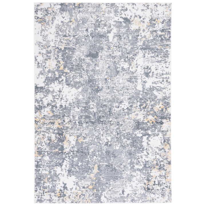 SAFAVIEH Toscana Collection TOS674A Ivory / Dark Grey Rug Image 1