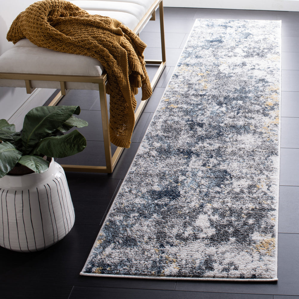 SAFAVIEH Toscana Collection TOS676A Ivory / Dark Grey Rug Image 2