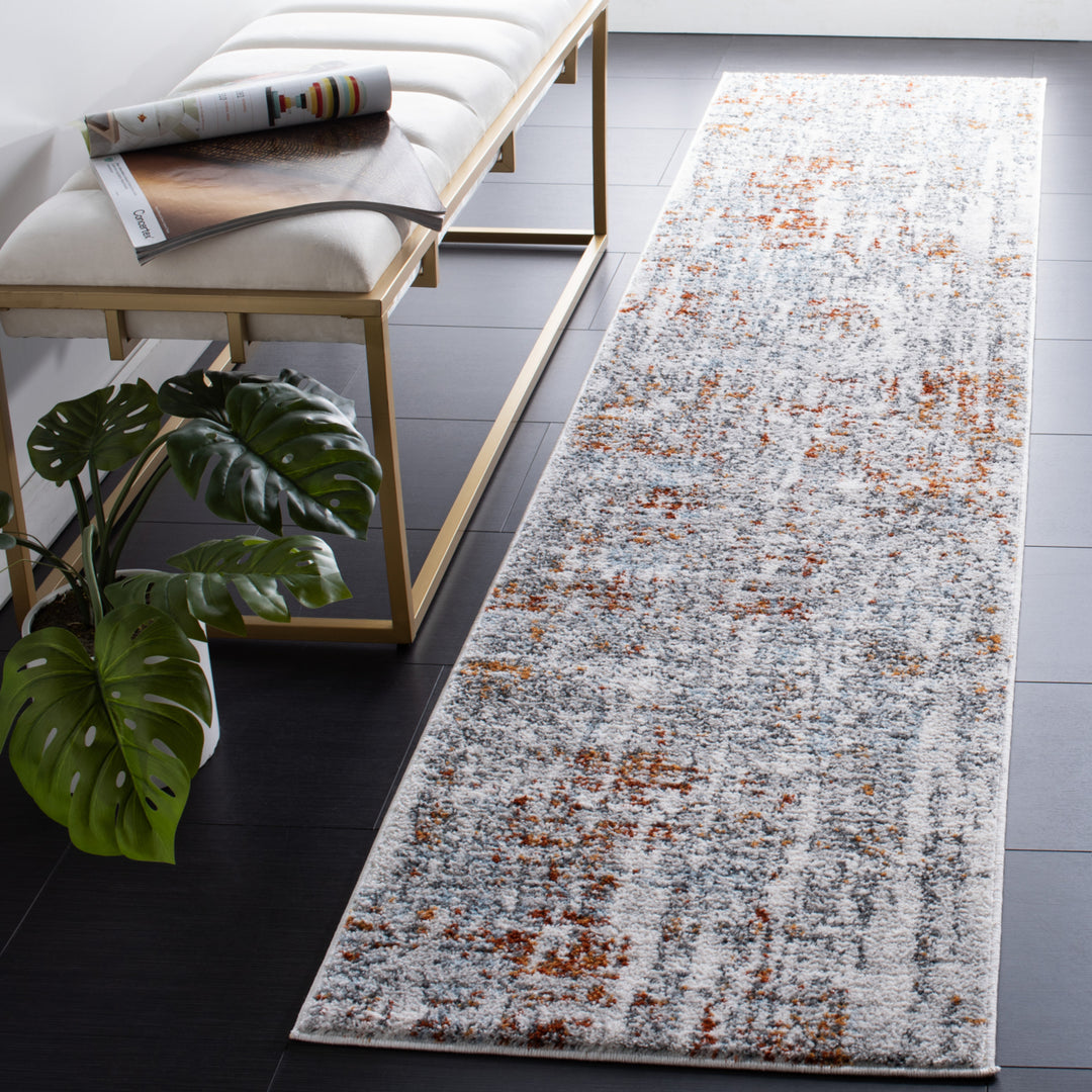 SAFAVIEH Toscana Collection TOS684A Ivory / Grey Rug Image 2