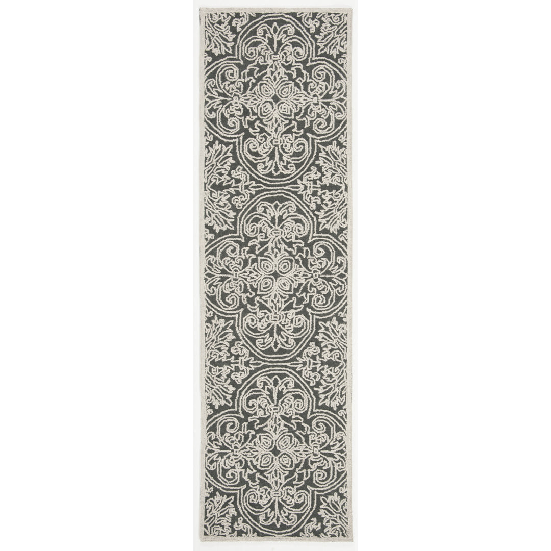 SAFAVIEH Trace TRC101A Dark Grey / Light Grey Rug Image 4