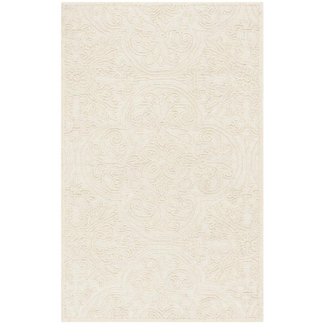 SAFAVIEH Trace Collection TRC101C Handmade Ivory Rug Image 1