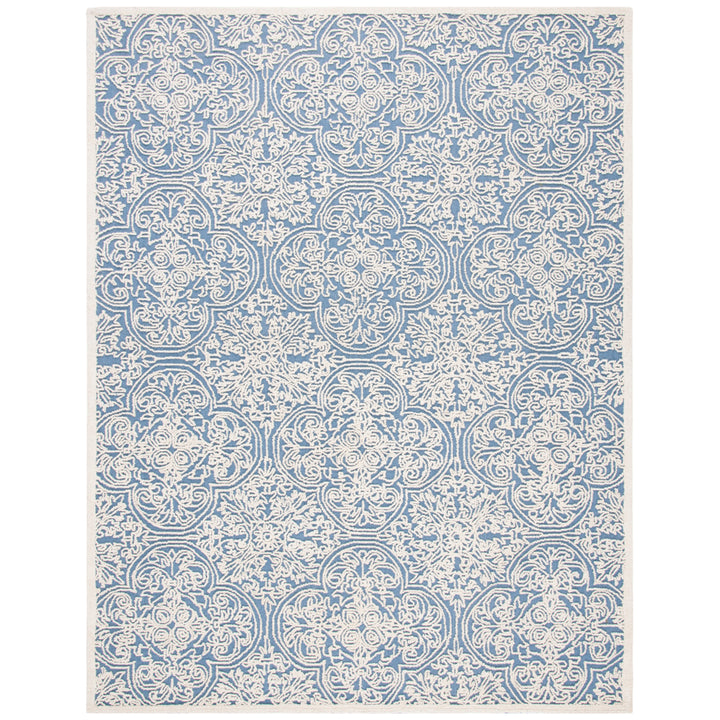 SAFAVIEH Trace TRC101B Handmade Blue / Ivory Rug Image 5