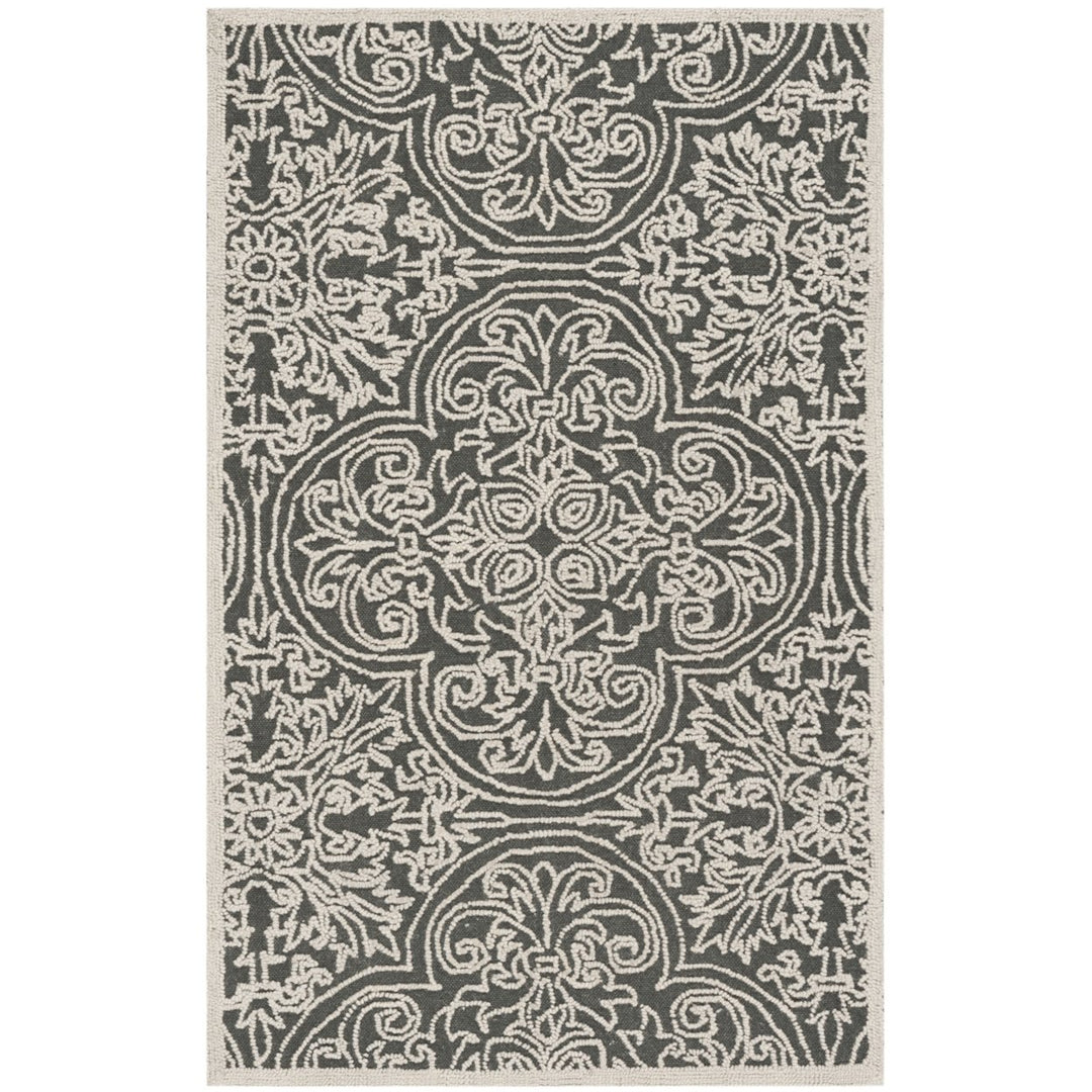 SAFAVIEH Trace TRC101A Dark Grey / Light Grey Rug Image 1